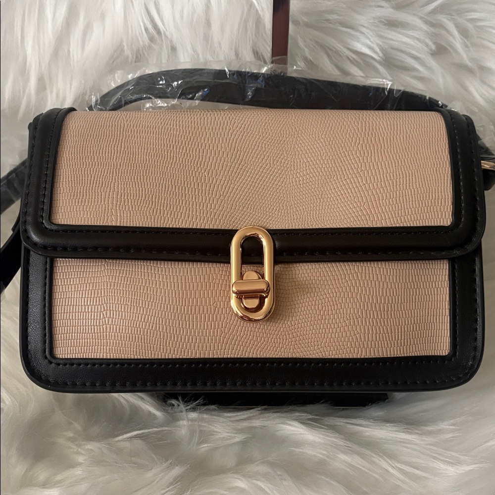 NEW Anthropologie Jules Kae “Mia” Crossbody – Tan and Black